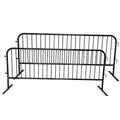 2 Pack 8.5 Ft Steel Crowd Control Heavy Duty Interlocking Steel Safety Barriers by ZUVELLO