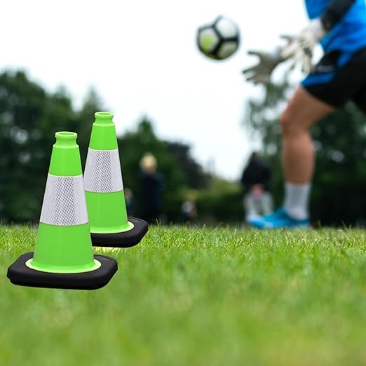 6 Pack 12 Inch Green Traffic Cones - Image 6
