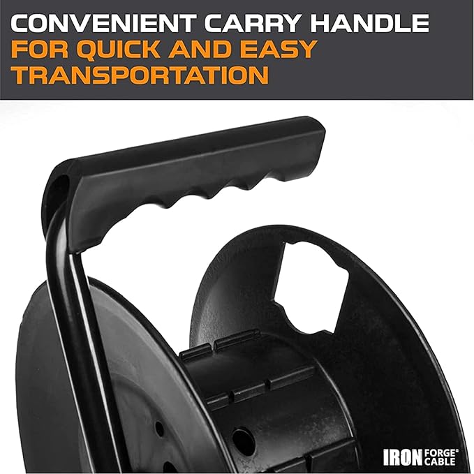 IRON FORGE CABLE Extension Cord Storage Reel - Image 5