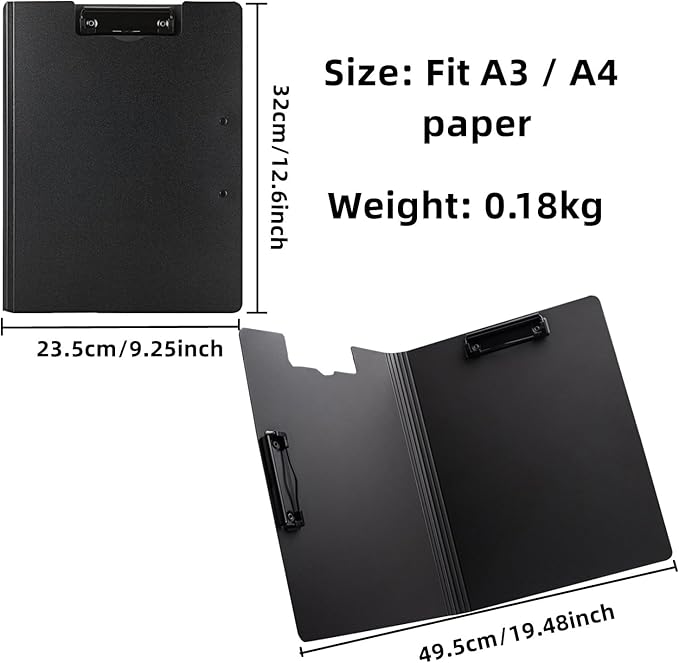 Clipboard Folder, 6 Pack A4 Foldable Clipboards File Folder Flip Writing Pad - Image 5