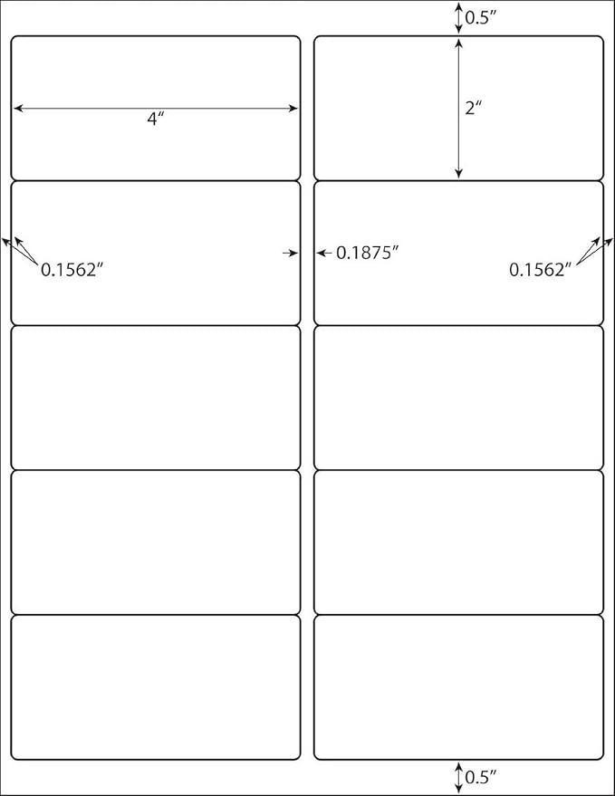 BESTEASY 2x4 Shipping Labels, FBA 10 Up Address mailing Labels, 100 Sheets - Image 8