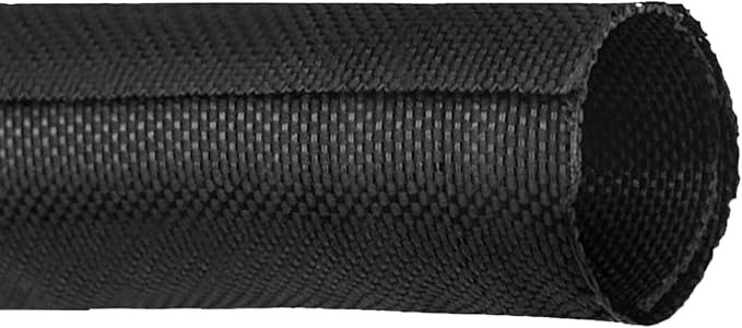Black Braided Cable Management Sleeves Wire Loom Tubing Cord Protector by BuyUneed