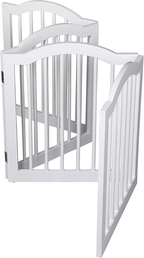 INTERNET'S BEST Arched Top Dog Gate | 4 Panel, and Porch | Portable, Extra Wide - Image 8