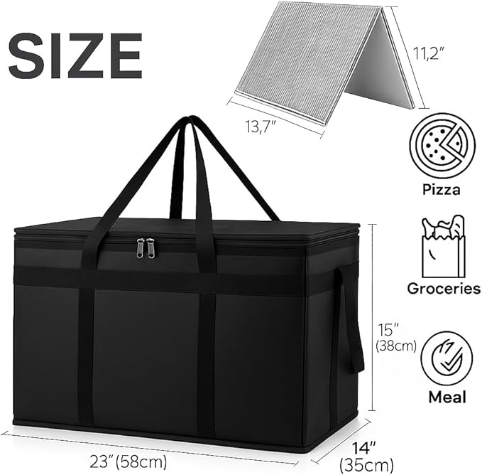 Bodaon 2-Pack Insulated Food Delivery Bag - Image 3