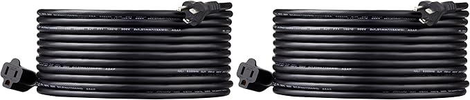 Amazon Basics Extension Cord, 13 Amps, 25 Foot by AmazonBasics