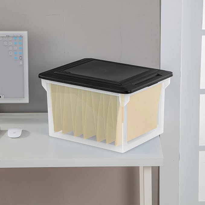 Sterilite File Box, Stackable Storage Bin - Image 4