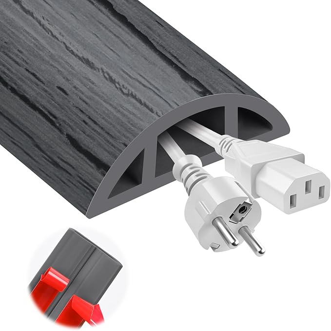 MYFAMIREA 10FT Floor Cord Cover by MYFAMIREA