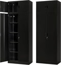 BESFUR Metal Storage Cabinet 87" H, Tall Locking Storage Cabinets by BESFUR