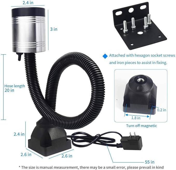 Flexible Work Light, Led Machine Light, Led Flexible Gooseneck Light 900 Lumens - Image 2