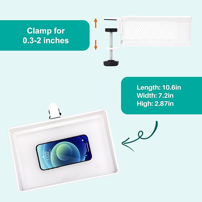Clip-on Drawer organizers, desk organizer, can be clipped around the table to - Image 6