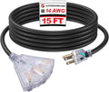 EP 15 Ft Lighted Outdoor Extension Cord by ENERGYPRO
