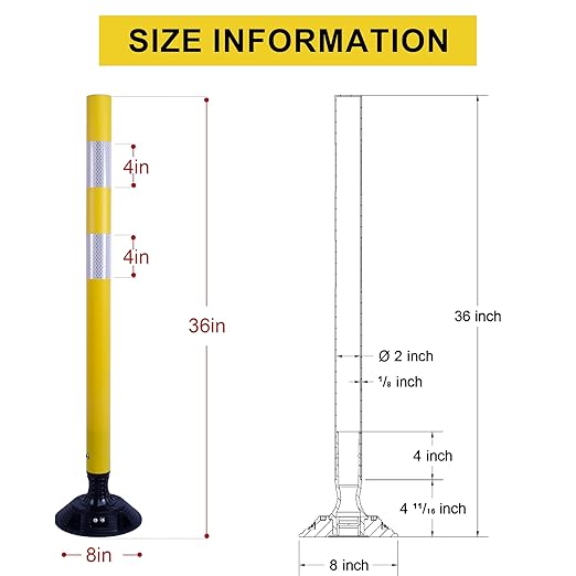 36 Inch Heavy Duty Traffic Cones 8-Pack - Image 7