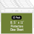 10 Pack Sheet Protectors，8.5" x 11" Waterproof Resealable Zip Wall Sign Holder by Hsyydzi