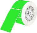 Perco Fluorescent Green 3x5 Inch Perforated Sticker Labels — 150 Stickers/Roll — by Perco