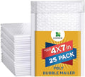 Water Resistant Bubble Envelope Mailers 4 inch x 7 inch #000 White Poly Padded by Unknown