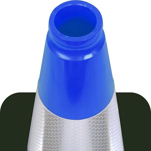 Fluorescent Orange/Green PVC Traffic Cones, Heavy Black Base Parking Lot Cone - Image 4