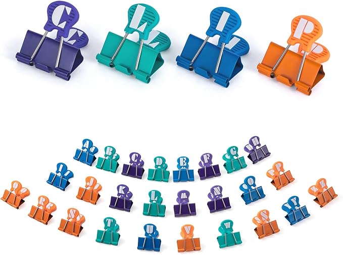 Silicone Grip Tip Binder Clips 52 Pack by professionaltrustworthyandsupportivespeakingtosmallbusinessesstudentsandhomeofficeusers