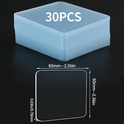 Double Sided Adhesive Pads for Mounting-Pack of 30, 2-3/8" Two Sided Precut - Image 2