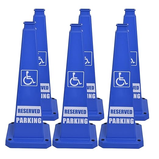 BESEA Reserved Parking Cone 6 Pack by BeSea