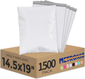 Metronic Poly Mailers 14.5x19 1500 Pack White, Large Shipping Bags Bulk Mailing by METRONIC
