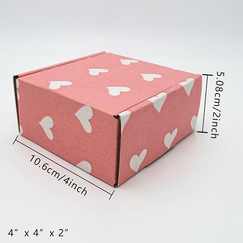 25 Pack Baby Pink Hearts Shipping Boxes - Image 2