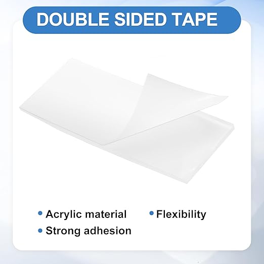 uxcell 100Pcs Double Sided Adhesive Pads, 2.36" x 1.18" Clear Removable Heavy - Image 3