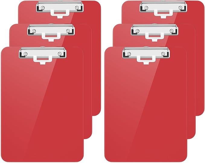 Hongri Plastic Clipboard with Pen Holder, Nurses and Women, Low Profile Clip by Hongri