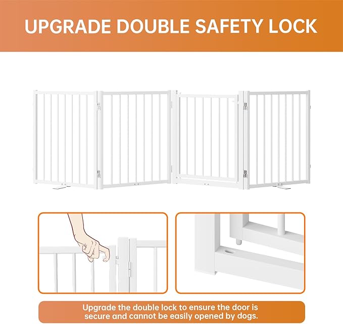 Full Metal Freestanding Dog Gate - Image 4