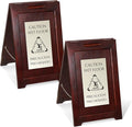 SmartSign Premium Bilingual 'Caution Wet Floor' Wooden A-Frame Standing Floor by SmartSign