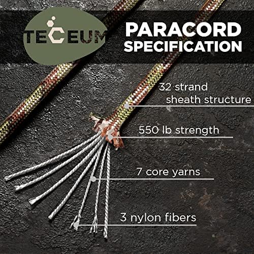 Paracord Rope 550 lb 4mm – Parachute Cord – Utility Camping Rope - Image 2