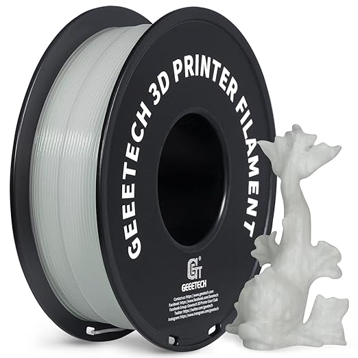 GEEETECH Glow in The Dark PLA Purple Filament, 3D Printing Luminous Filament - Image 2