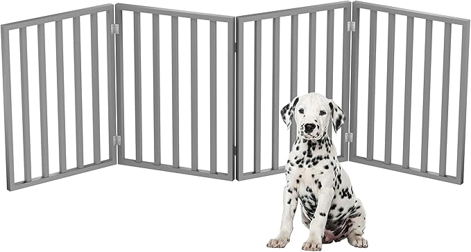 Pet Gate - 4-Panel Indoor Foldable Dog Fence by PETMAKER