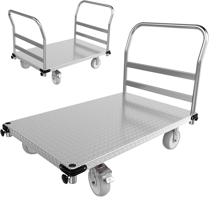 Platform Truck 3000LBS Capacity Industrial Flatbed Cart by PHEXOD