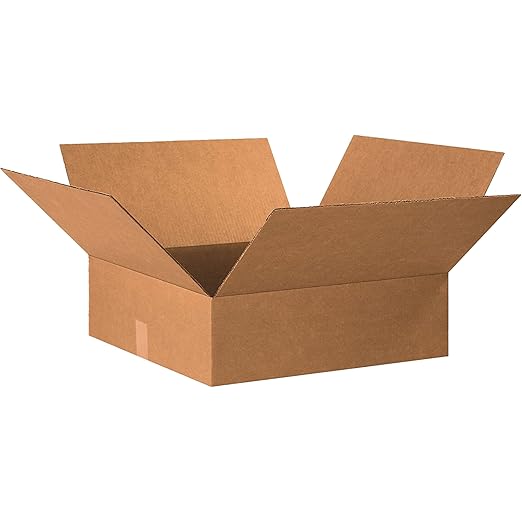 TAPE LOGIC 20x20x6 Flat Corrugated Boxes, 20L x 20W x 6H, Storage Box by TapeLogic
