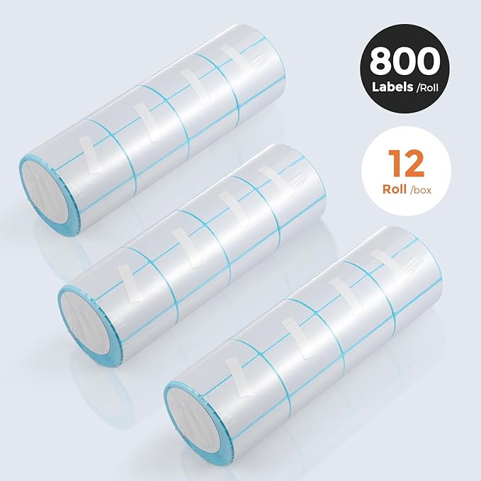 Bonvoisin Printing Scale Label Rolls, 58 X 40 mm, Barcode Label, 12 Rolls Per - Image 4