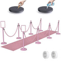 kaiyomi 8Pcs Stanchions Posts Velvet Ropes by KaiyomiCrowdControlSeries