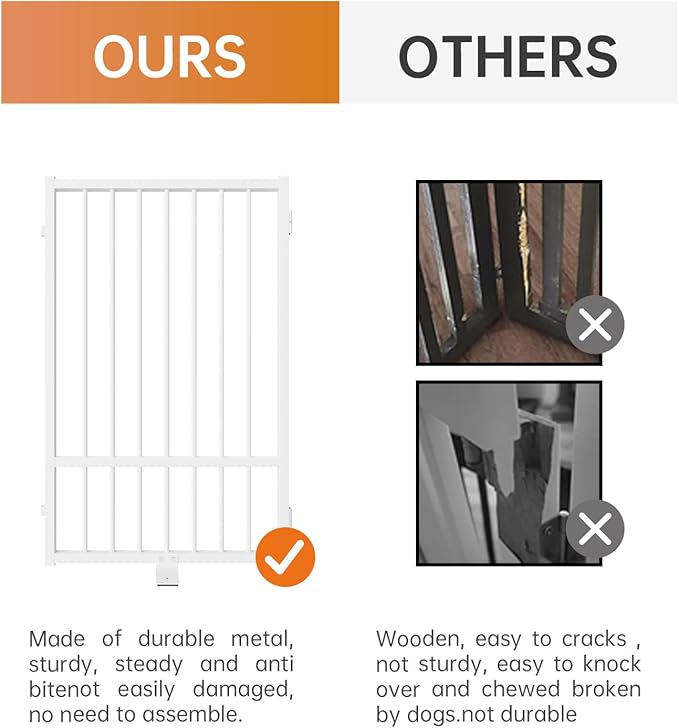 Full Metal Freestanding Dog Gate - Image 3