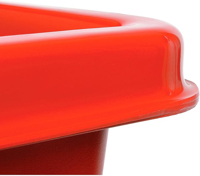 Global Industrial 6 Bushel Plastic Bulk Box Truck, Direct Mount Base, 500 lbs. - Image 5