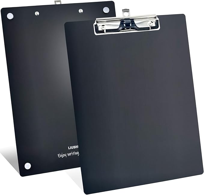 Aluminum Magnetic Clipboard A4 Metal Strong Fixed Magnet Message Clip Board - Image 7