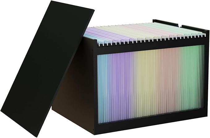 Black Bamboo & Acrylic File Box - Image 7