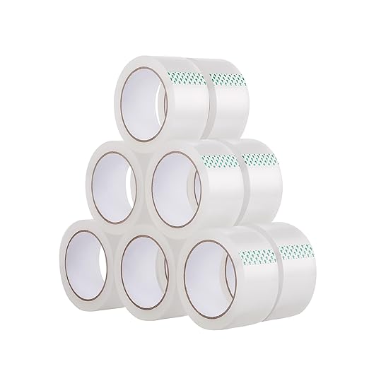 Lichamp Clear Packing Tape, 12 Rolls Heavy Duty Packaging Tape Refill by Lichamp