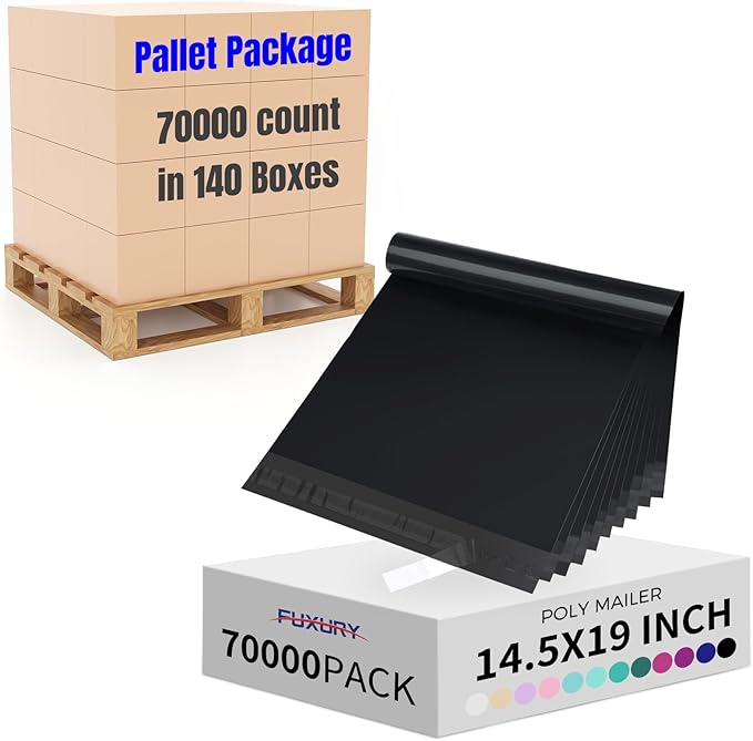 Fuxury 70000 Pcs 14.5X19" Poly Mailers Envelopes Shipping Bags by Fuxury
