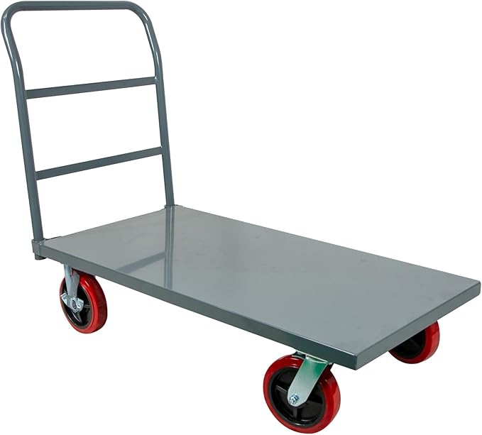 5Seconds Flatbed Platform Cart Industrial Dolly Heavy Duty 60” x 30” Hand Push by 5Seconds