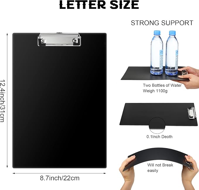30 Pieces Clipboards, Plastic Clipboards - Image 3