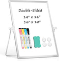 Dry Erase Magnetic White Board, Portable Small Whiteboard Set by AMUSIGHT