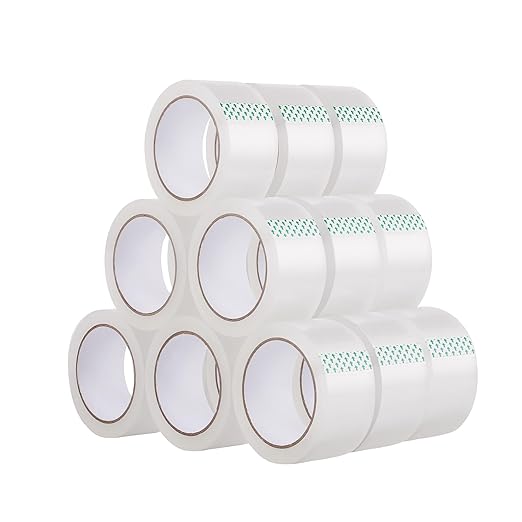 Lichamp Clear Packing Tape, 18 Rolls Heavy Duty Packaging Tape Refill by Lichamp