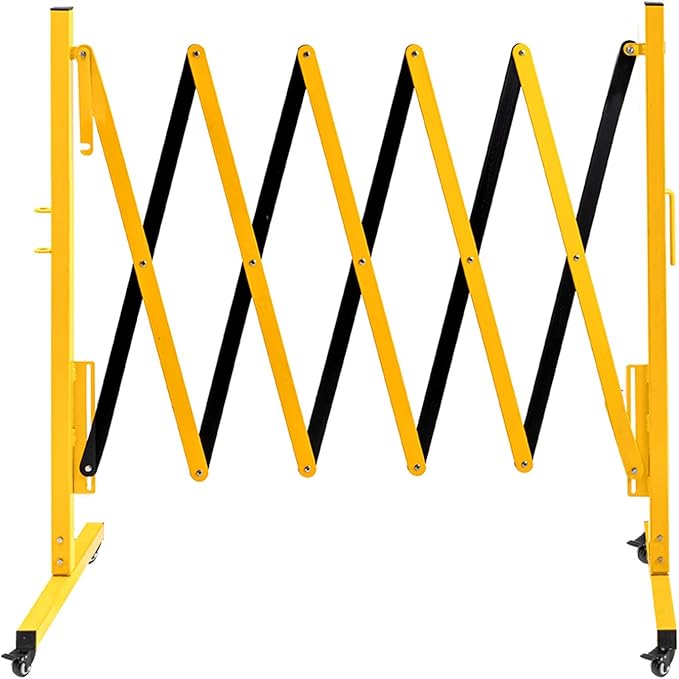 TECSPACE Industrial Expandable Metal Barricade, Expansion Size 8.2 FT, Durable by TECSPACE