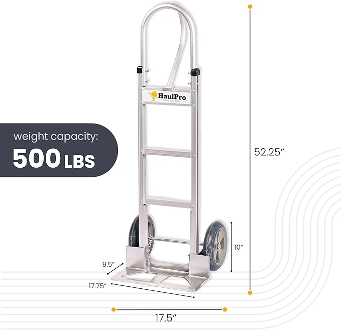Heavy Duty Hand Truck with Vertical Loop Handle - Image 2