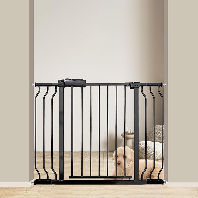 Walk Through Baby Gate 29-43.5 Inch Wide Large Baby Gate by SmartDesignBigProtection