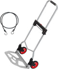 LEADALLWAY Dolly Cart Folding Hand Truck and Dolly, Steel Portable Cart by LEADALLWAY